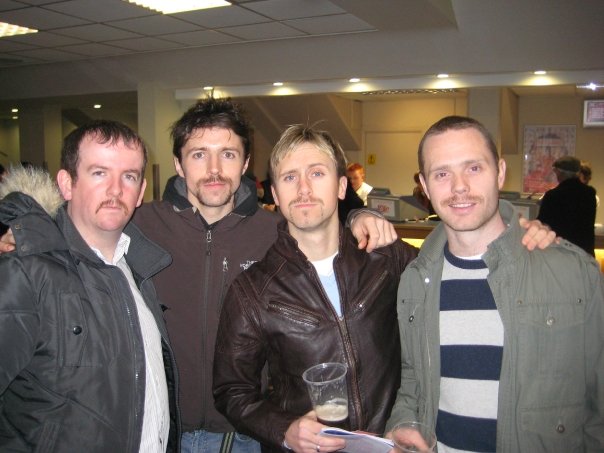 Lads showing off their Mo's