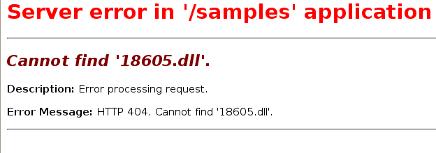 Mono XSP 404 Error